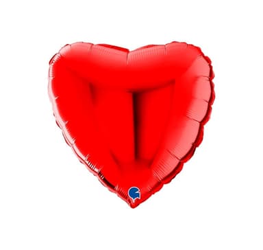 Hjärta röd ballong