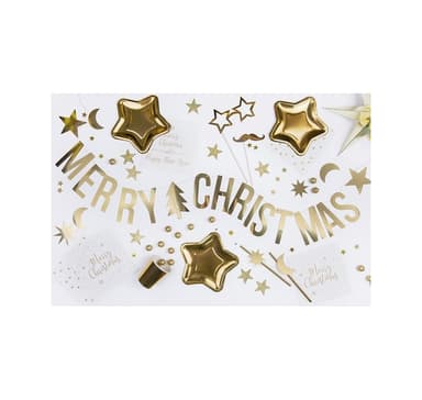 Banner God Jul guld 10,5x150 cm