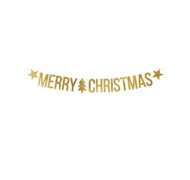 Banner God Jul guld 10,5x150 cm