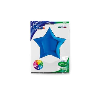 Star Metallic Blå ballong