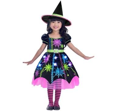 Barndräkt Spider Witch 2-3y (98 cm)