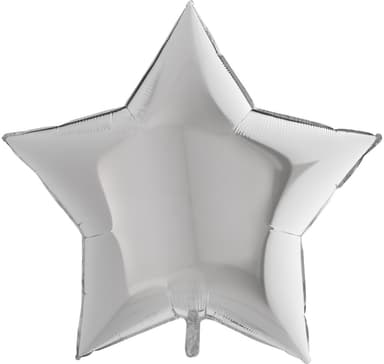 Star Metallic Silver ballong