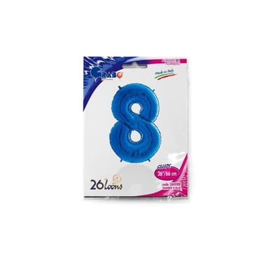 Nummer ""8"" Blå