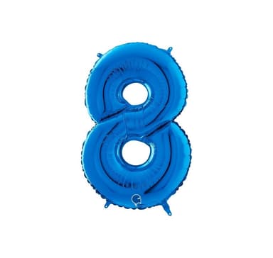 Nummer ""8"" Blå