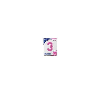 Nummer ""3"" magenta