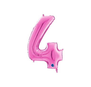 Nummer ""4"" magenta