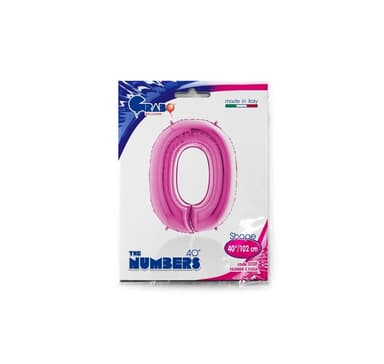 Siffran ""0"" Magenta