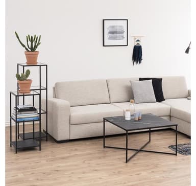 Hylla SEAFORD 35x37xH82,5cm, glas