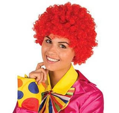 Clownperuk röd