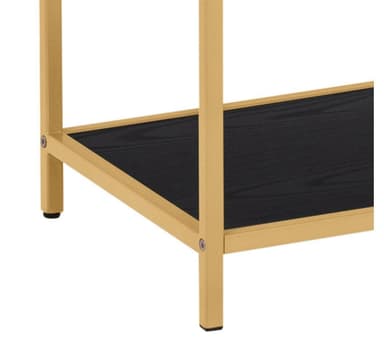 Hylla SEAFORD 77x35xH185cm, svart/guld
