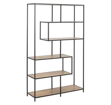 Hylla SEAFORD 114x35xH185cm, ek