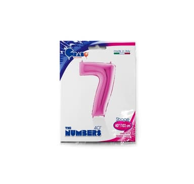 Nummer ""7"" magenta
