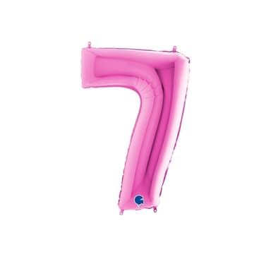 Nummer ""7"" magenta