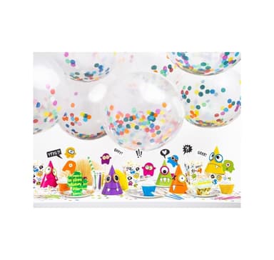 Ballong 1m konfetti cirklar