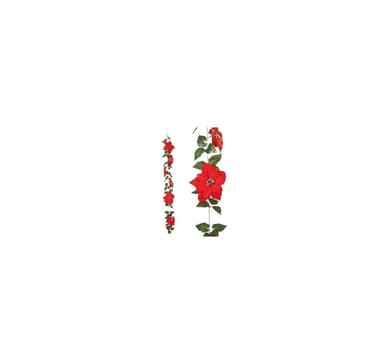 Garland julblommor 200cm