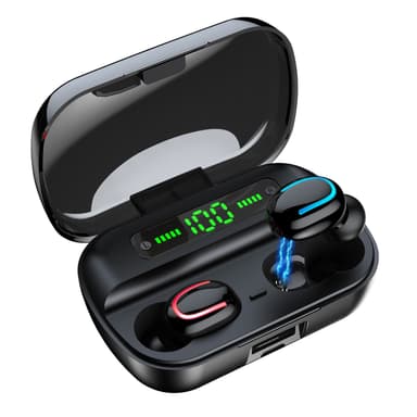 Trådlösa hörlurar Bluetooth 5.1 Svart