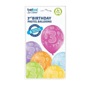 Latexset '3rd Birthday' (6 st)