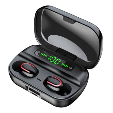 Trådlösa hörlurar Bluetooth 5.1 Svart