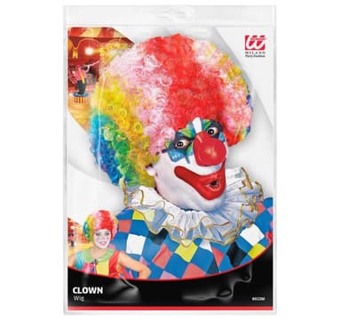 Clownperuk flerfärgad