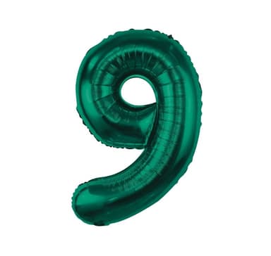 Nummer ""9"" Grön