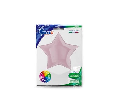 Stjärna pastell rosa ballong