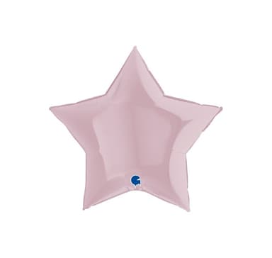 Stjärna pastell rosa ballong