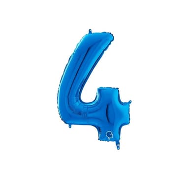 Nummer ""4"" Blå