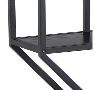 Vägghylla SEAFORD 77x22xH77cm, svart