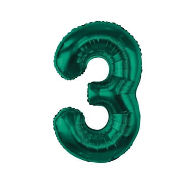 Nummer ""3"" Grön