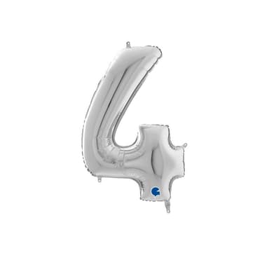 Nummer ""4"" Silver