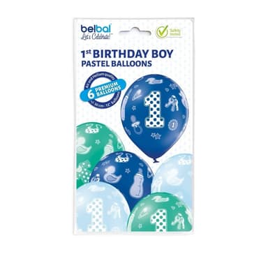 Latexset '1st Birthday Boy' (6 st)