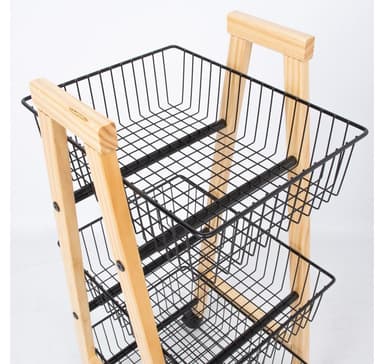 Hylla BREN 32x37xH81cm, svart