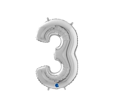 Nummer ""3"" Silver