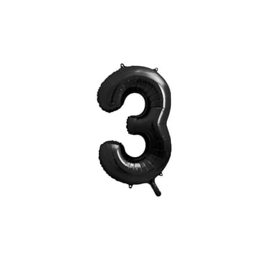 Nummer ""3"" Svart