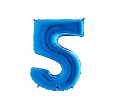 Nummer ""5"" Blå
