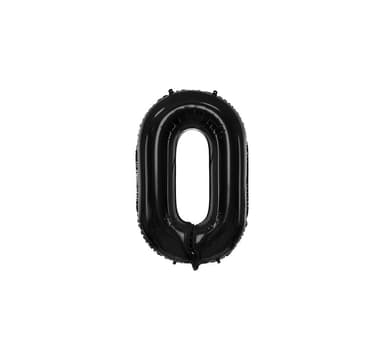 Siffran ""0"" Svart