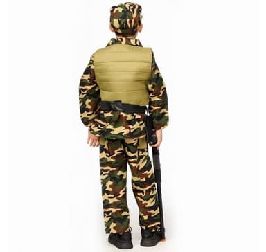 Soldatdräkt + hatt (152 cm)