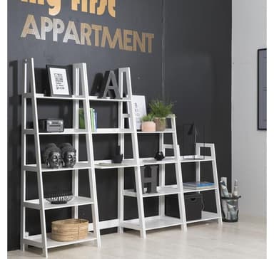 Hylla WALLY 63x40xH130cm, vit