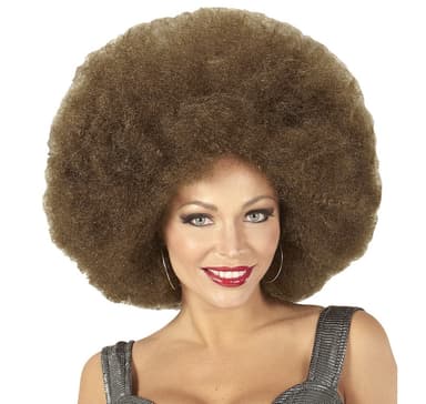 Peruk Afro stor