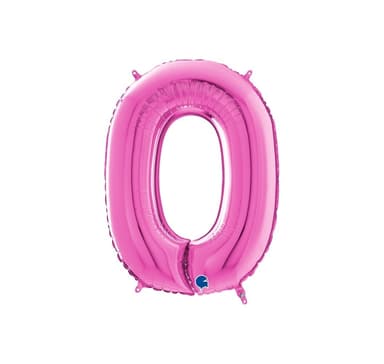 Siffran ""0"" Magenta