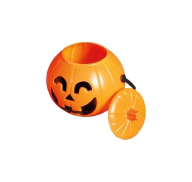 Hink/korg med lock Halloween 17x14cm
