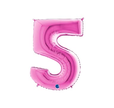 Nummer ""5"" magenta
