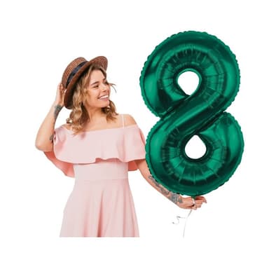 Nummer ""8"" Grön