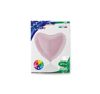 Hjärta pastell rosa ballong