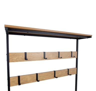 Hall själv HEDVIG 100x36xH180cm, ask/svart