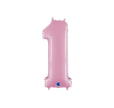 Nummer ""1"" Pastellrosa