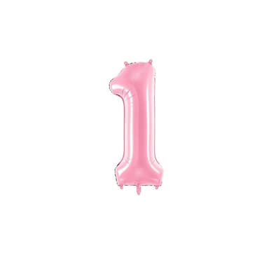 Nummer ""1"" Pastellrosa