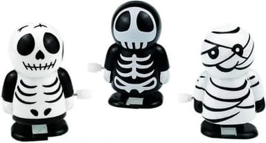3 st uppvridbara skelett, Halloween-leksaker
