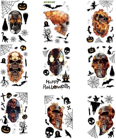 Smidiga väggdekorationer med halloweenmotiv, 30x20