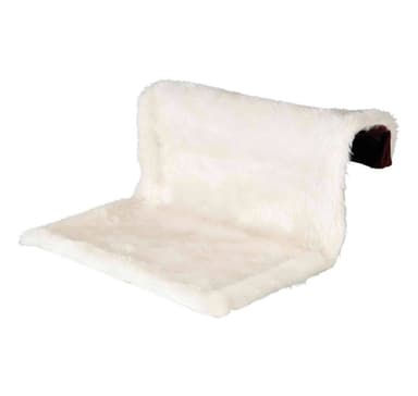 Kylarsäng, plysch/mocka-look, 26 cm, kräm/brun